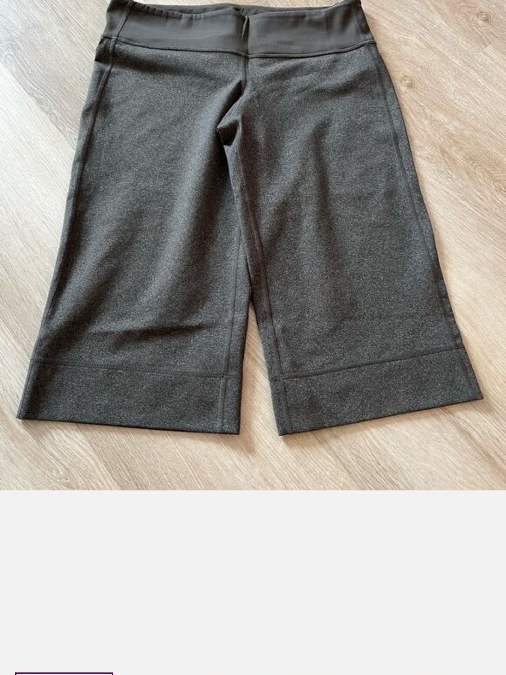 Dark Gray Athletic Capris Shorts